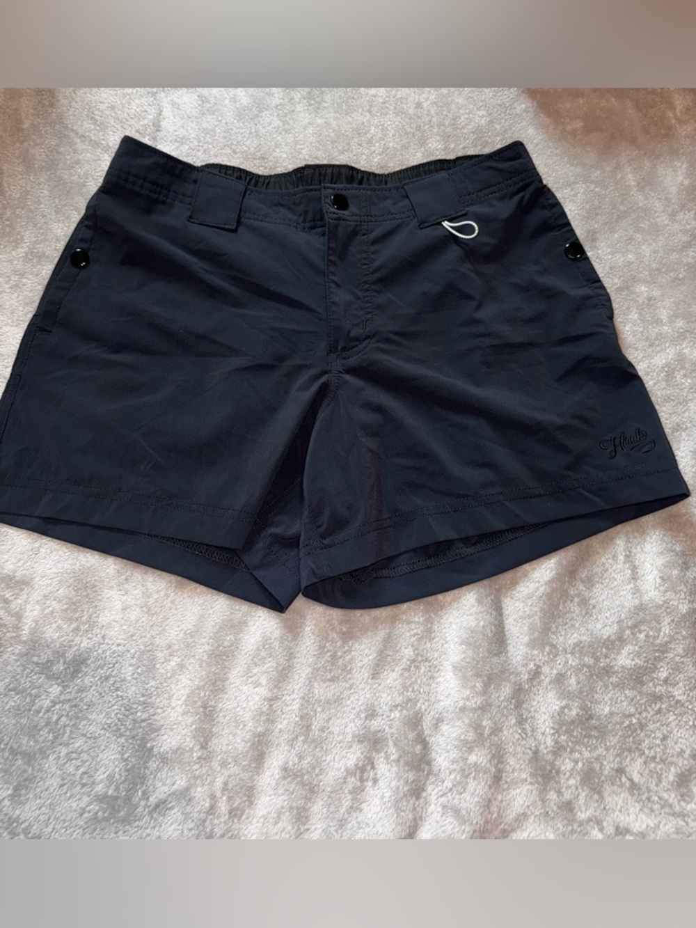 Huk Women's Black Athletic Shorts